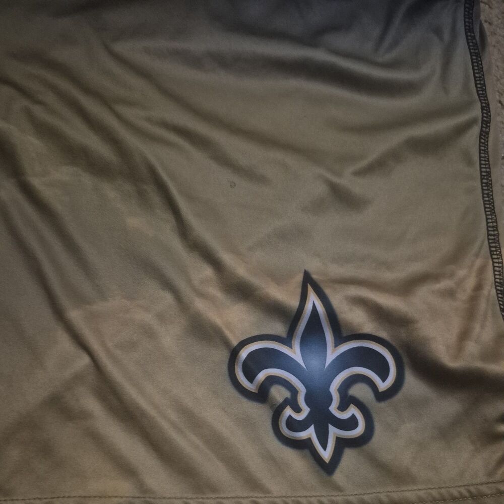NFL Team Apparel New Orleans Saints Gradient Big Logo Training Shorts Size M - Picture 5 of 9